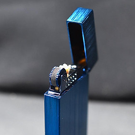 Mua Vỏ Hột Quẹt Bật Lửa Upon Xăng Đá DX10X Màu Xanh Xước - Dùng Xăng Bấc Đá Cao Cấp