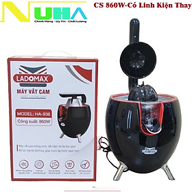 Mua Máy vắt cam công suất lớn Ladomax - Công suất 860W - moto đồng - có linh kiện thay - Màu đen - Hàng chính hãng