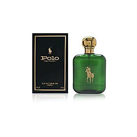 Polo by Ralph Lauren for Men, Eau de Toilette Natural Spray, 4-Fluid Ounce