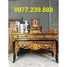 Mua án thờ sơn son thiếp vàng gỗ mít chân 10cm