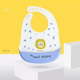 Yếm ăn dặm Magical Holiday có nút điều chỉnh, yếm máng silicon, an toàn, sạch sẽ, cho bé từ 4 tháng trở lên