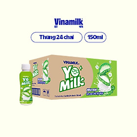 Sữa chua uống Nha đam Vinamilk Yomilk - Thùng 24 chai 150ml