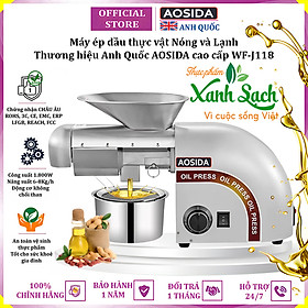 Mua Máy ép dầu thực vật Nóng và Lạnh thương hiệu Anh Quốc AOSIDA WF-J118 - Hàng nhập khẩu