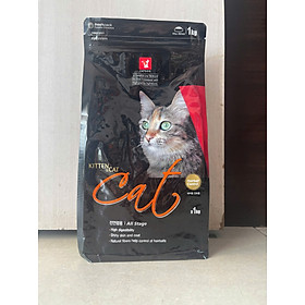 Thức Ăn Hạt Khô Cho Mèo Mọi Lứa Tuổi, Hạt Mèo Cat Eye Hàn Quốc Túi 1.5kg - Túi ZIP 1KG 