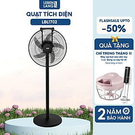Mua Quạt tích điện Lebenlang LBL1702  quạt cây có điều khiển 5in1  35W  sạc từ 4-6h  5 tốc độ gió  bảo hành 2 năm – hàng chính hãng
