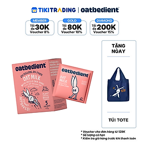Sữa Yến Mạch Dạng Bột OATBEDIENT Vị Yến Mạch & Hạt Chia Thuần Chay Hộp 5 Gói x 35g