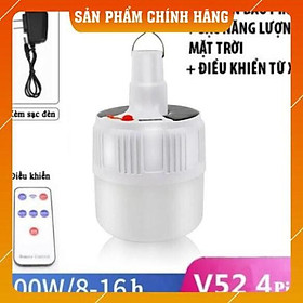 Bóng đèn LED năng lượng mặt trời điều khiển từ xa với 5 chế độ có thể sạc lại được