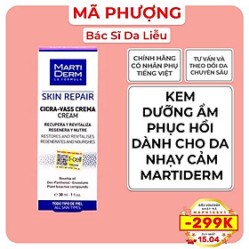 Kem Dưỡng  Phục Hồi Da Nhạy Cảm MartiDerm Skin Repair Cicra Vass Cream 30ml