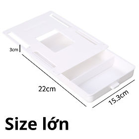 Mua Ngăn lưu trữ đặt dưới hộp bàn đựng đồ ngăn nắp - chất liệu nhựa ABS và nhưa PP cứng cáp - kéo dễ dàng  đựng đồ thoải mái - Hộp nhỏ - Hộp lớn