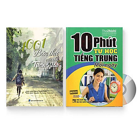 Combo 2 sách: 1001 Bức thư viết cho tương lai + 10 Phút Tự Học Tiếng Trung Mỗi Ngày  + DVD quà tặng