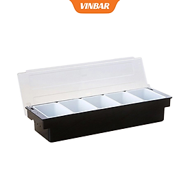 Mua KHAY NHỰA ĐỰNG TOPPING 4 NGĂN  5 NGĂN