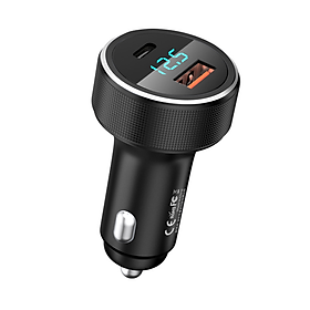 Mua Cốc sạc nhanh xe hơi Remax RCC215 chuẩn PD và QC3.0 max 58.5W (1 cổng USB và 1 cổng Type C) - Hàng nhập khẩu