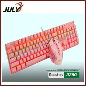 Mua Phím Chuột Cơ Bosston EK9350 Màu Hồng (Pink) - HÀNG CHÍNH HÃNG - JL