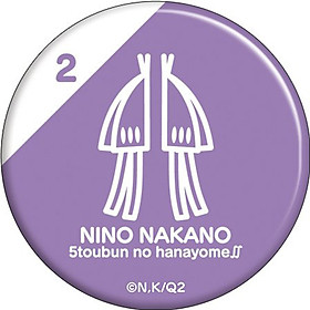 Huy hiệu in hình GOTOUBUN NO HANAYOME NHÀ CÓ NĂM NÀNG DÂU dễ thương xinh xắn cài áo trang trí