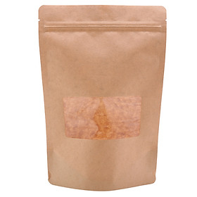 Mua 1 Kg túi giấy Kraft nâu zipper có cửa sổ 12x17cm