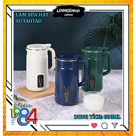 Máy làm sữa hạt mini XUTAOTAO dung tích 800ml, màn hình hiển thị LCD, chức năng hẹn giờ thông minh