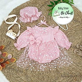 Đầm Body Hồng Bi cho bé gái TẶNG KÈM Nón