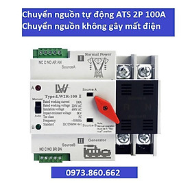 Mua Chuyển nguồn tự động không gián đoạn ATS 2P 100A - chuyển nguồn không mất điện