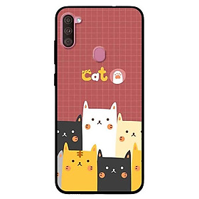Ốp lưng dành cho Samsung A11 mẫu Mèo Nâu