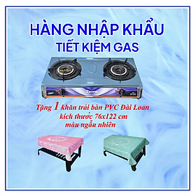 BẾP GAS ĐÔI  ZENNE KGS 201-C NHẬP KHẨU MALAYSIA – MẶT BẾP INOX   - NGỌN LỬA MẠNH VÀ HỘI TỤ - TIẾT KIỆM GAS - Thép không gỉ