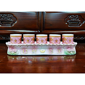 Mua Bộ Thờ CúngChun   Án 3   án 5 Hồng Bằng Sứ