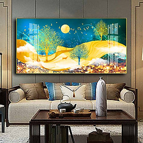 Mua Tranh mica cao cấp Hươu dưới trời đêm nghệ thuật - MK013