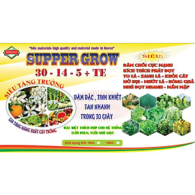 XÔ PHÂN BÓN TĂNG TRƯỞNG NPK 30-14-5 TE , LỚN LÁ , TO LÁ, LỚN TRÁI , DÀI THÂN , MẬP THÂN , MẬP NỤ