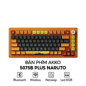 Bàn phím cơ AKKO 5075B Plus Naruto (Multi-modes / RGB / Hotswap / Gasket mount) - Hàng chính hãng