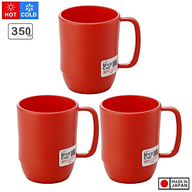 Combo Cốc nhựa uống nước Inomata cao cấp - Đỏ nội địa Nhật Bản