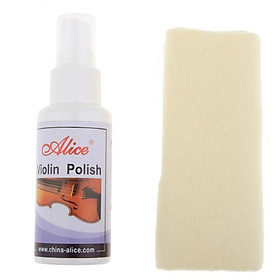 2X Violin Polishing Oil with Cleaning Cloth, Cleaning  for