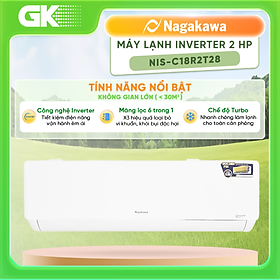 NIS-C18R2T28 - Máy lạnh Nagakawa Inverter 2 HP NIS-C18R2T28 - Hàng Chính Hãng - Chỉ Giao Hồ Chí Minh