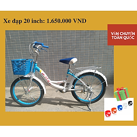 Xe đạp trẻ em bé gái 20 inch