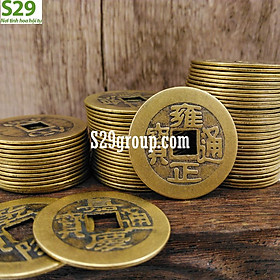 Mua Đồng xu cổ đông xu âm dương chiêu tài lộc bằng đồng phong thủy