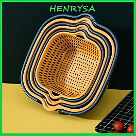 Mua Bộ Rỗ Nhựa Kèm Thau Đa Năng Nhiều Kích Cỡ Tặng Kèm 3 Móc Treo Dán Tường - HENRYSA