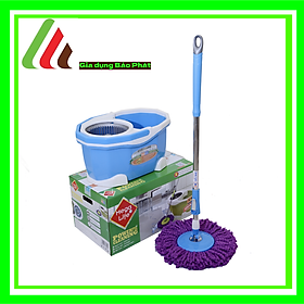 Mua Bộ lau nhà Megahome Megalife C2 mop kit xô 13.5L lồng xoay inox mạnh mẽ với cây lau xoay 360 tự vắt đa năng siêu tiện lợi