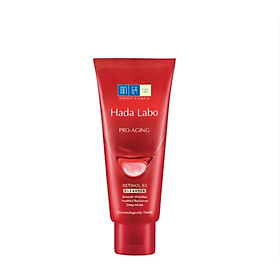 Sữa rửa mặt cải thiện dấu hiệu lão hóa dạng kem Hada Labo Pro-Aging Retinol B3 Cleanser 80g