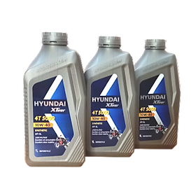 Dầu nhớt xe máy số Hyundai XTeer 4T 10W40 1 lít