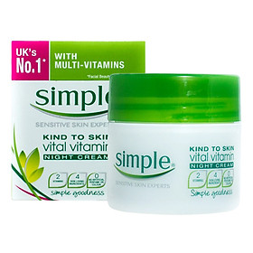 Kem Dưỡng Ẩm Cho Da Ban Đêm Simple Kind To Skin Vital Vitamin Night (50ml)