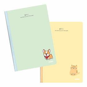Combo 2 quyển Vở may dán gáy Caro B5 - 80 trang; KLong 834