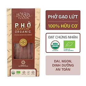 Date 14/9/24 Phở gạo lứt hữu cơ Hoa Sữa FOODS 250g - dai, ngon, dinh dưỡng, phù hợp người ăn kiêng, giảm cân, eatclean, thực dưỡng