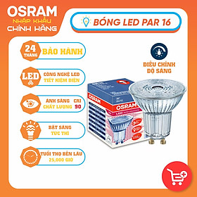 Bóng đèn rọi LED PERFORMANCE PAR16 36° 7.5W 230V CRI 90 GU10 Dimmable OSRAM - LEDVANCE - Vàng đậm (2700K)