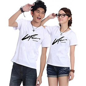 Bộ Áo Thun Đôi Nam Nữ LaFace Màu Trắng - L
