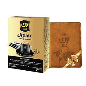 Trung Nguyên Legend - Cà phê sữa hòa tan G7 3IN1 Gold - Rumi và ví passport