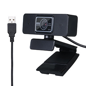 Webcam 1080P Lấy nét USB Tích hợp Micrô giảm tiếng ồn cho Máy tính xách tay