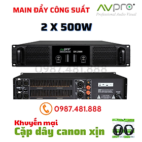 Mua Main đẩy công suất AVPro DX-2500 - Công suất 500w/kênh 8Ω - Nguồn xuyến đồng - Hàng chính hãng