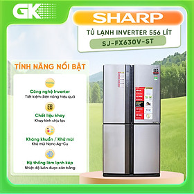 Mua Tủ lạnh Sharp Inverter 556 lít SJ-FX630V-ST - Chỉ giao tại Hà Nội