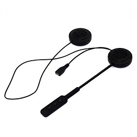Motorcycle Helmet Headset Bluetooth Wireless Helmet Handsfree Speakers Music Headphones - Black