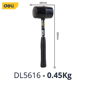 Mua Búa Cao Su Tay Cầm Thép Deli Cao Cấp - Sử Dụng An Toàn Nhiều Bề Mặt  Tay Cầm Chống Trơn Trượt - DL5612