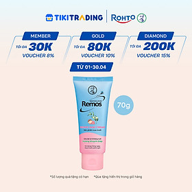 Kem chống muỗi đốt cho bé từ 6 tháng tuổi hương khuynh diệp Rohto Mentholatum Remos Baby Cream 70g