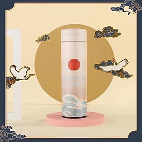 Mua Bình Giữ Nhiệt Thermos 500ml Inox 304 Cao cấp Không Tỏa Nhiệt Ra Vỏ Bình Họa Tiết Á Châu Đặc Sắc